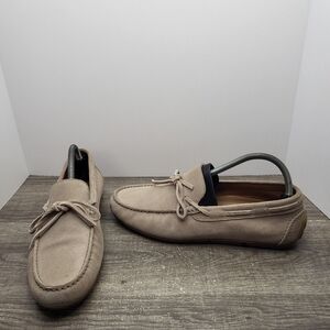 AQUATALIA WEATHERPROOF BRIAN SUEDE TAN MEN Shoes LOAFERS SIZE 9.5